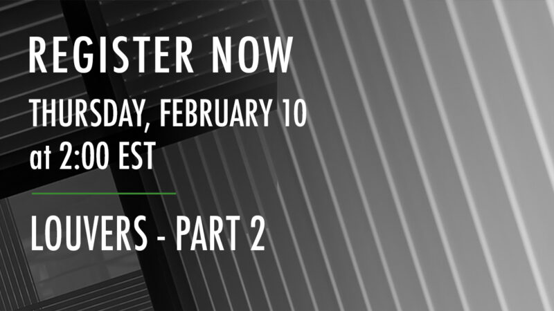 Louvers 2 Webinar News