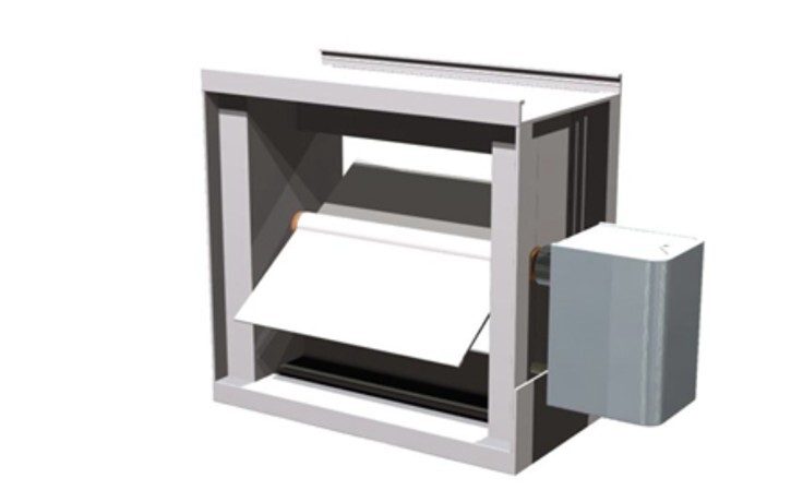 United Enertech’s Small Motorized Rectangular Damper system.